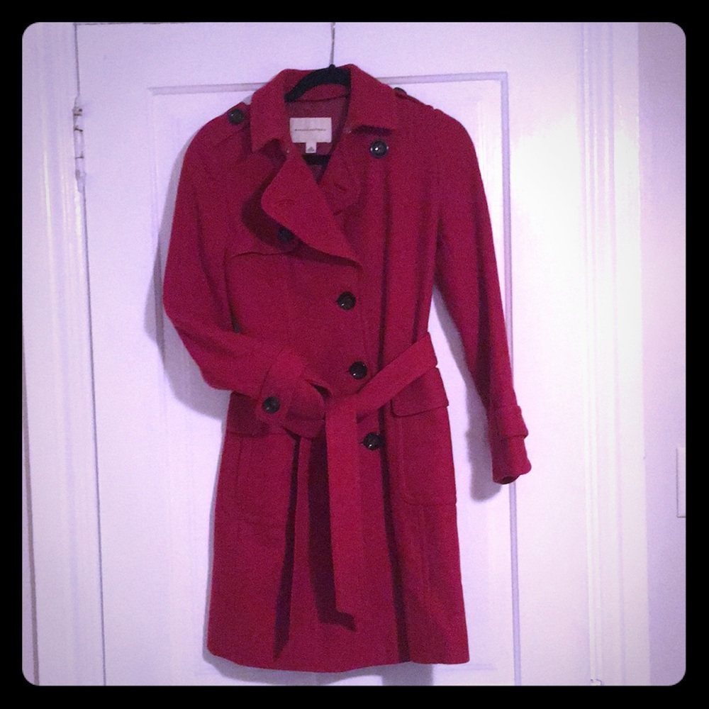 Red Banana Republic wool trench coat XS